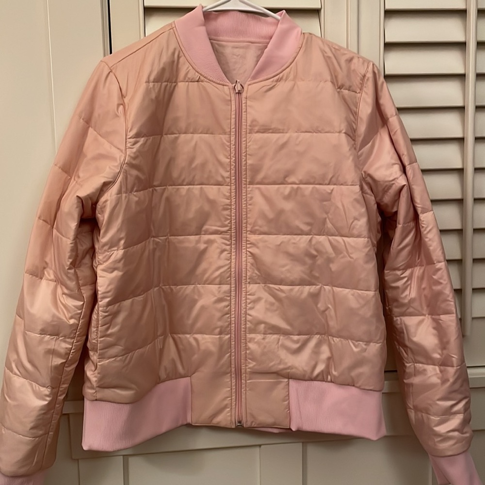 lululemon athletica Light Pink Bomber Jacket - Picture 2 of 3